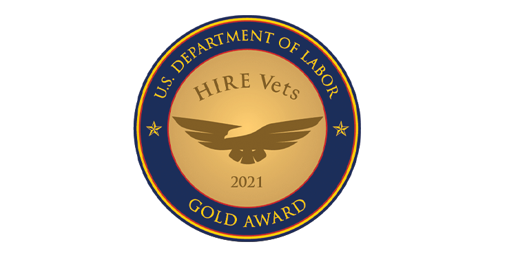 Consumers Energy has received the highest federally recognized award for hiring veterans
